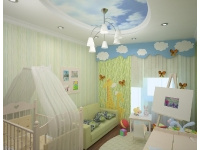 Натяжные потолки в детской комнате_1