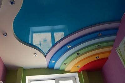 Натяжные потолки в детской комнате_2
