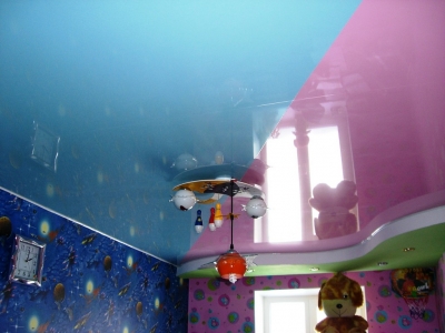 Натяжные потолки в детской комнате_8