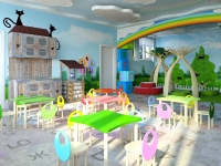 Натяжные потолки в детской комнате_13
